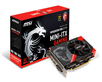 MSI　 R9 270Xを搭載のMini-ITXサイズのグラフィックスカード『R9 270X GAMING 2G ITX』